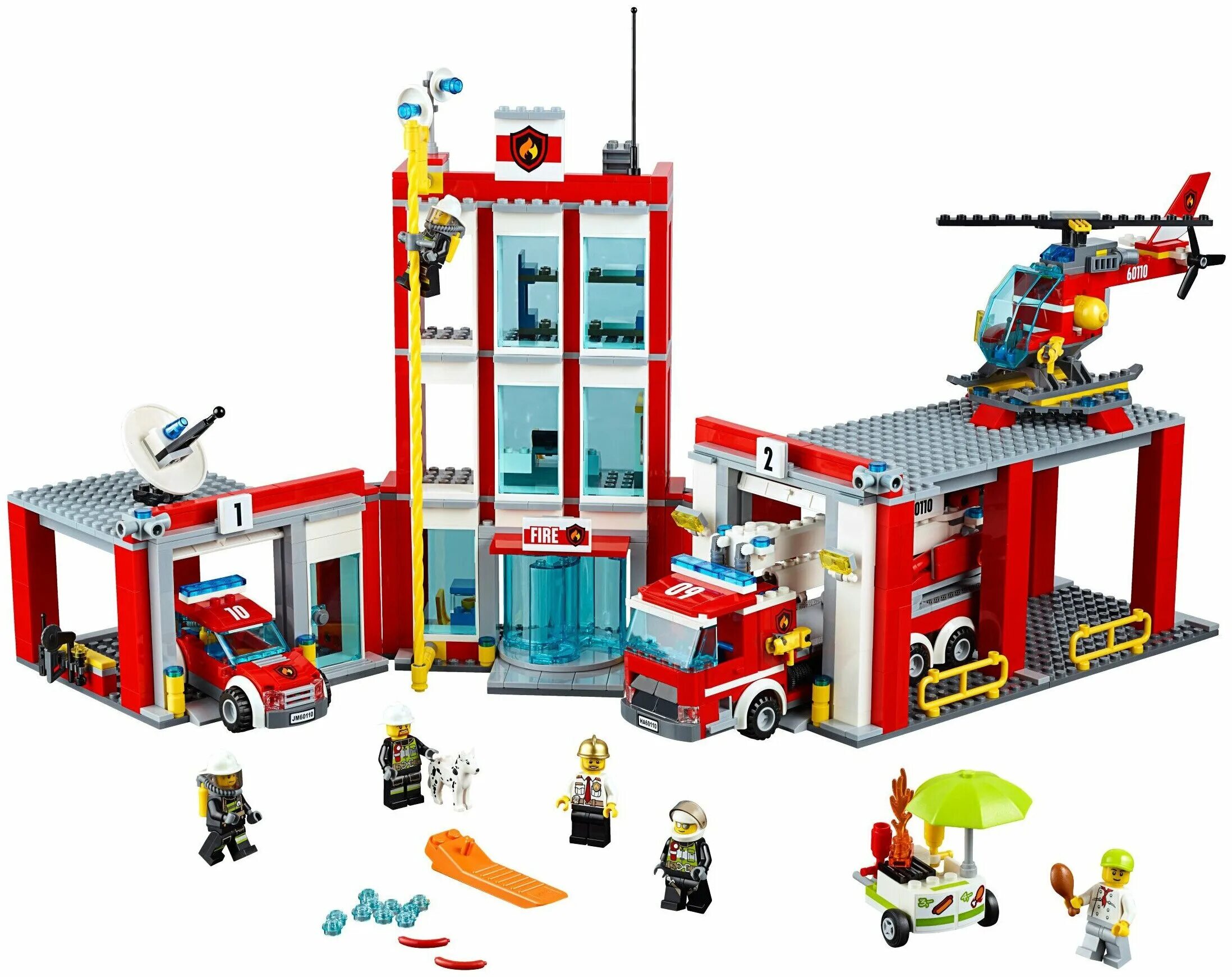 Сити пожарная. LEGO City 60110. Лего Сити пожарная станция 60110. Лего Сити 60110. LEGO City пожарная станция 60110.