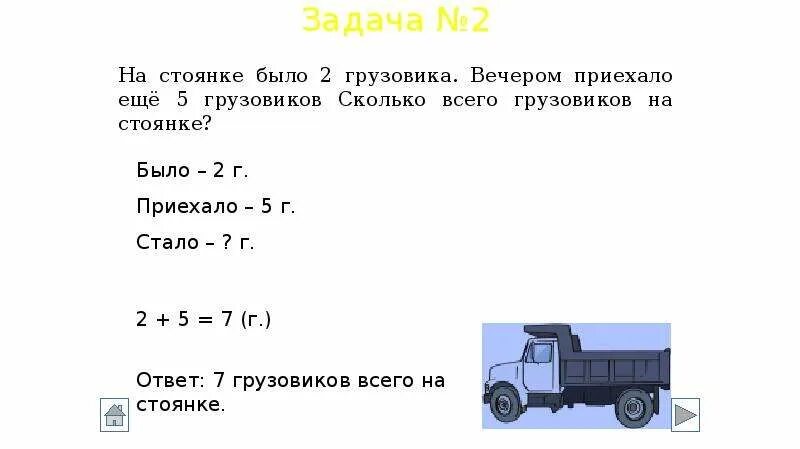 Задача про машины. Задача на стоянке было 2 грузовика. Задачки по машинки для 1 класса. Задача парковки грузовика.