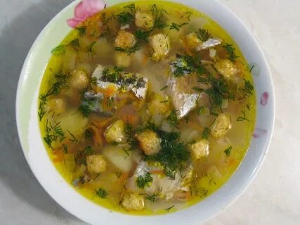 Картофельный суп с консервами