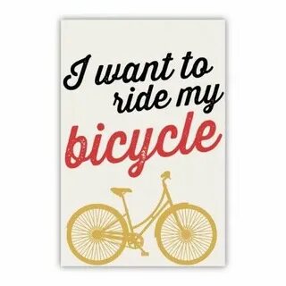 I ride my