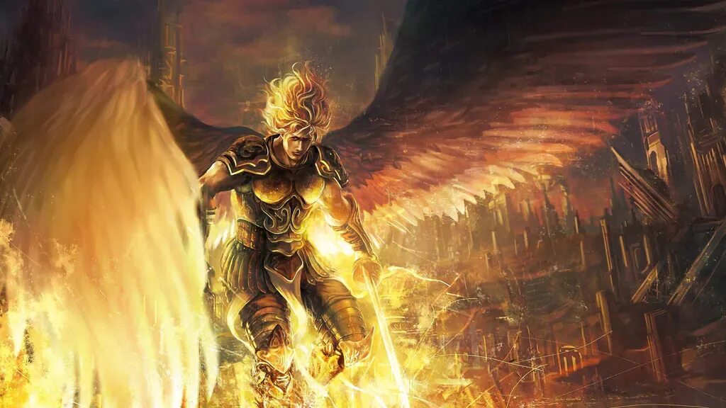 Angel warriors. Архангел уриил фэнтези. Ангелы архангелы серафимы херувимы. Рыцарь фэнтези. Паладин рыцарь света.