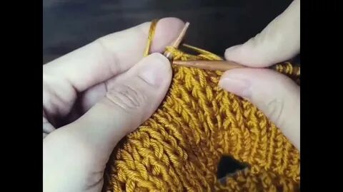 Вязание английской резинки на круговых спицах