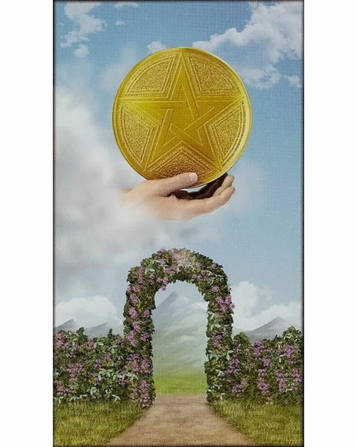 Туз пентаклей на чувства мужчины. Аркан туз пентаклей. туз денариев таро. карта таро туз пентаклей. туз пентаклей таро уэйта.