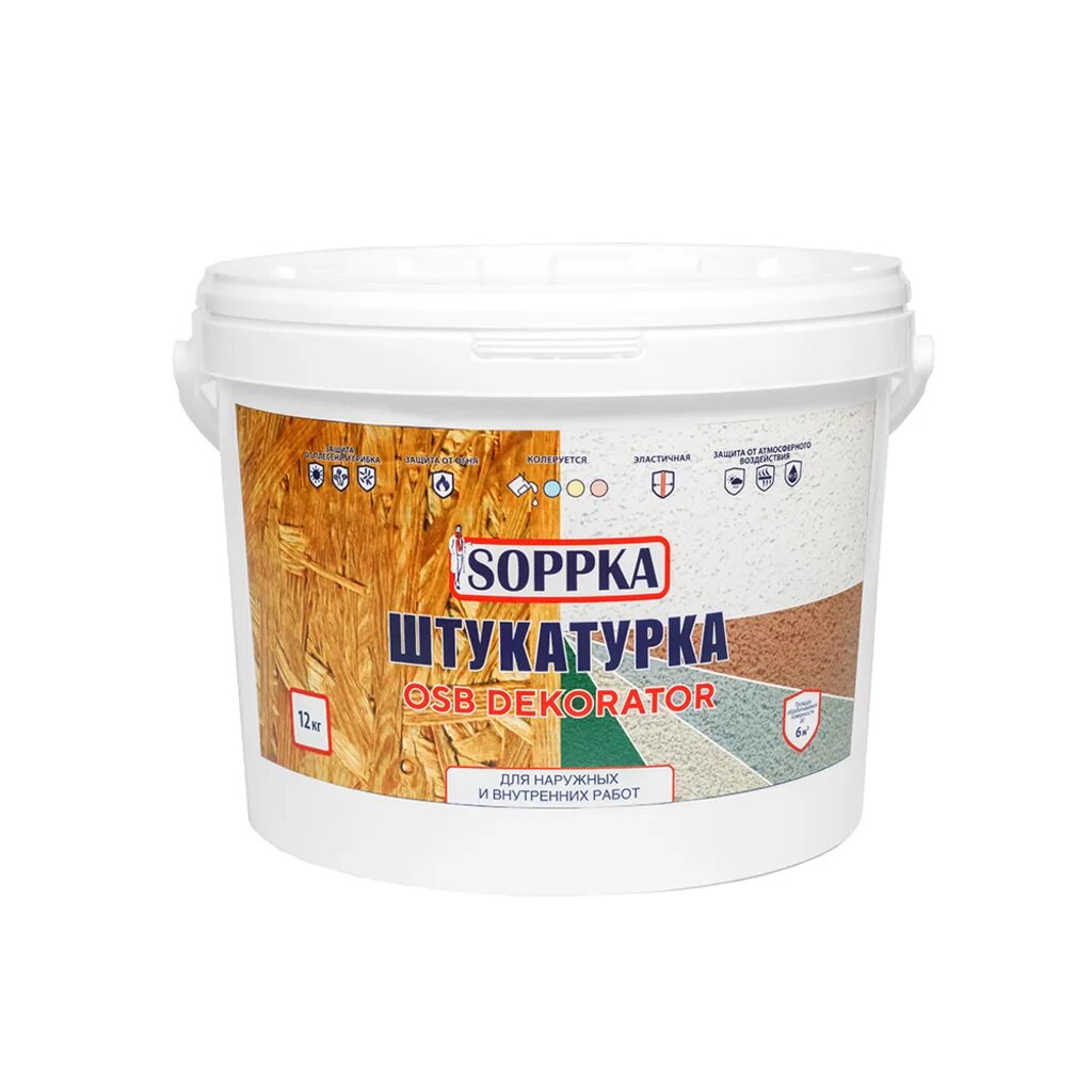 Soppka для osb. Штукатурка фасадная для OSB Soppka 12 кг СОП-штукатур12. Штукатурка фасадная Soppka OSB dekorator 12 кг.