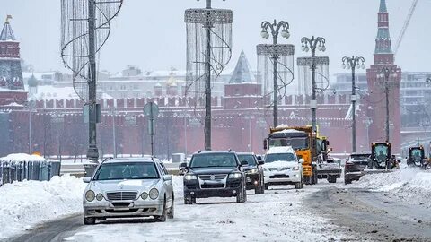 На москву надвигается снегопад