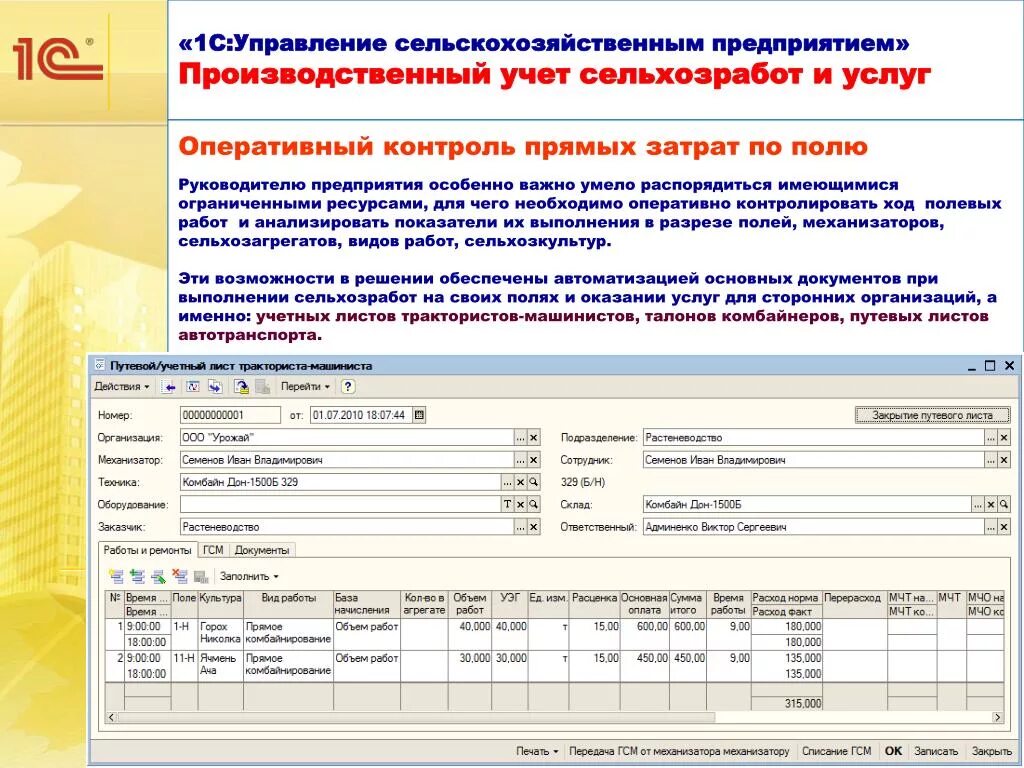 Бухгалтерский учет в производственной организации