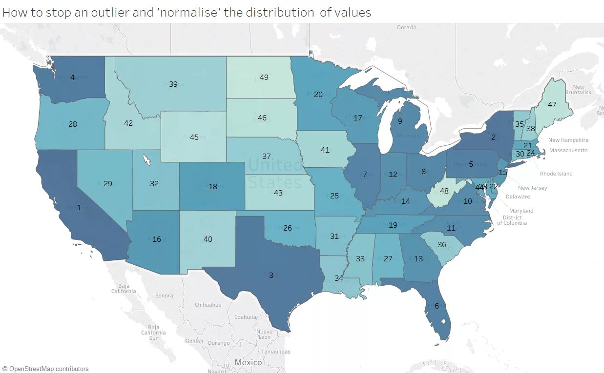 Filled map. Starbucks per country map. топ 15 countries by numbers of lucindesd starbucks. industry distribution of the 50 largest us companies chart. distribution of salary moscow districts.