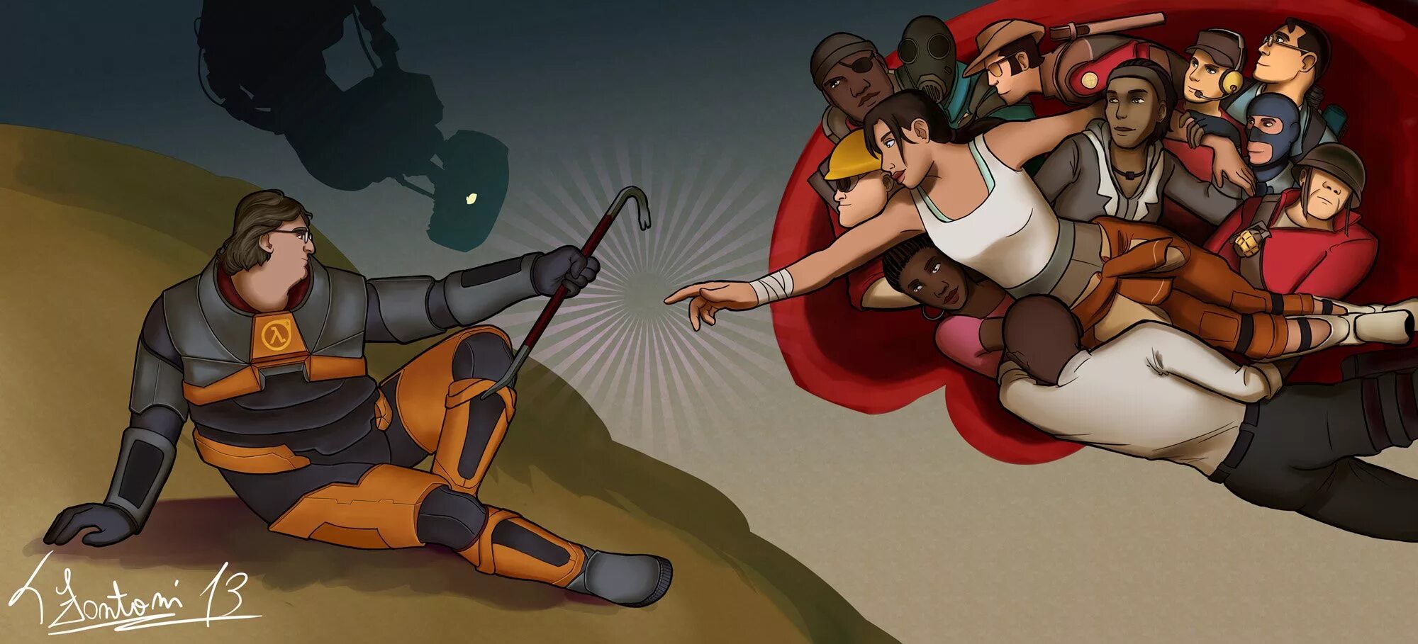 Gordon Freeman Team Fortress 2. Халф лайф 2 Гейб Ньюэлл. Гейб half Life.