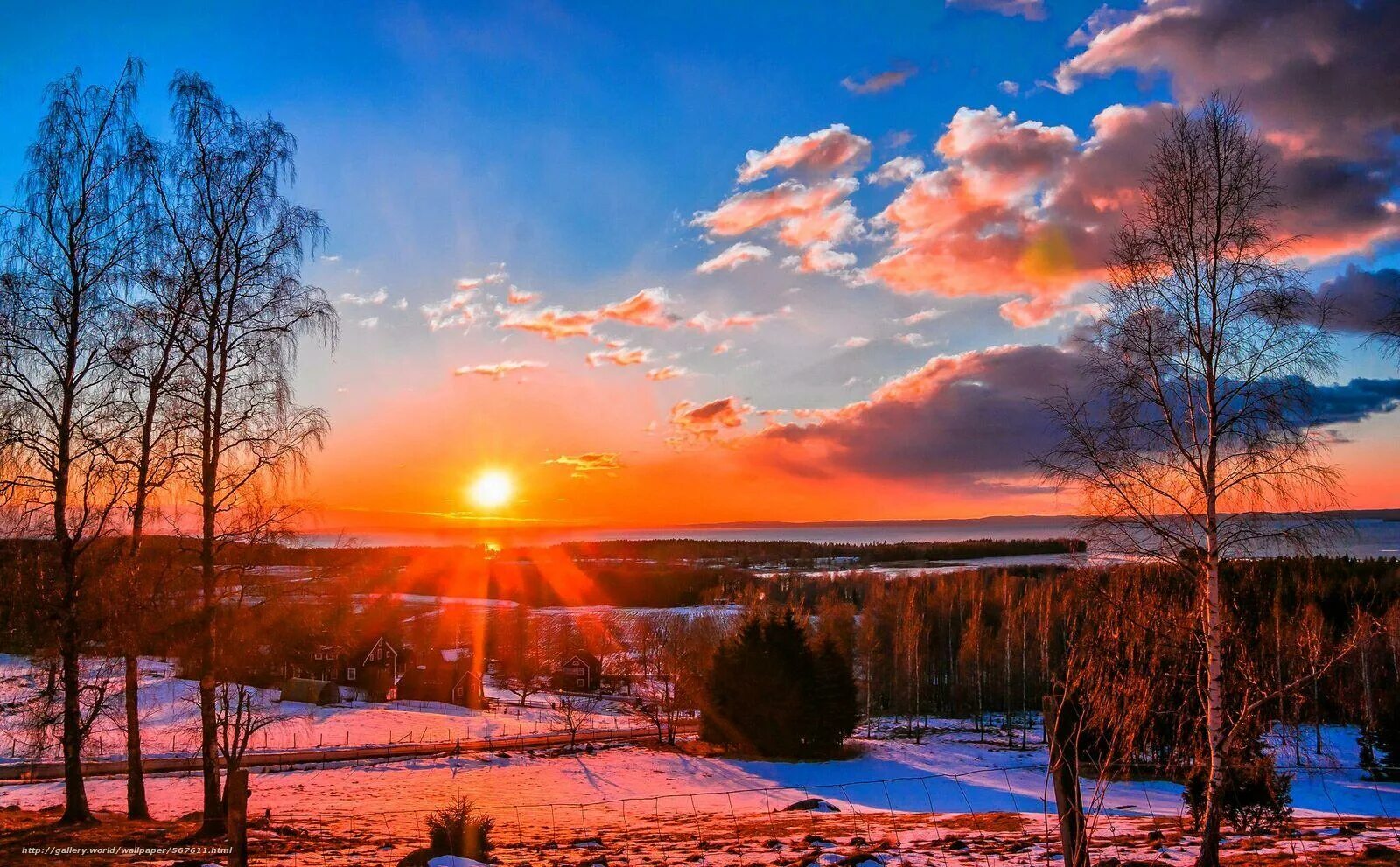 Дни красоты апрель. Весенний рассвет. Красивые пейзажи ранней весны. Пейзажи России.
