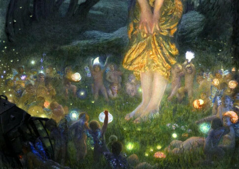 Eve and robert. Edward robert hughes midsummer eve. midsummer eve hughes.