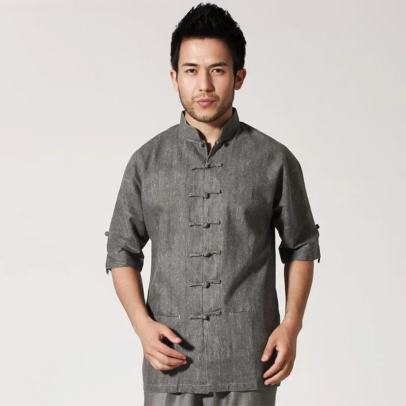 Купить мужскую китайскую. Рубашка танчжуан кунг-фу. Китайская рубашка танчжуан. Японская рубашка мужская. Рубашка в китайском стиле мужская.