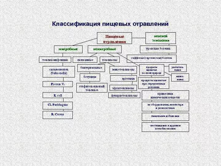 Группа пищевых заболеваний. Классификация пищевых отравлений схема. Классификация пищевых отравлений таблица. Классификация пищевых отравлений гигиена. Пищевые отравления классификация пищевых отравлений.