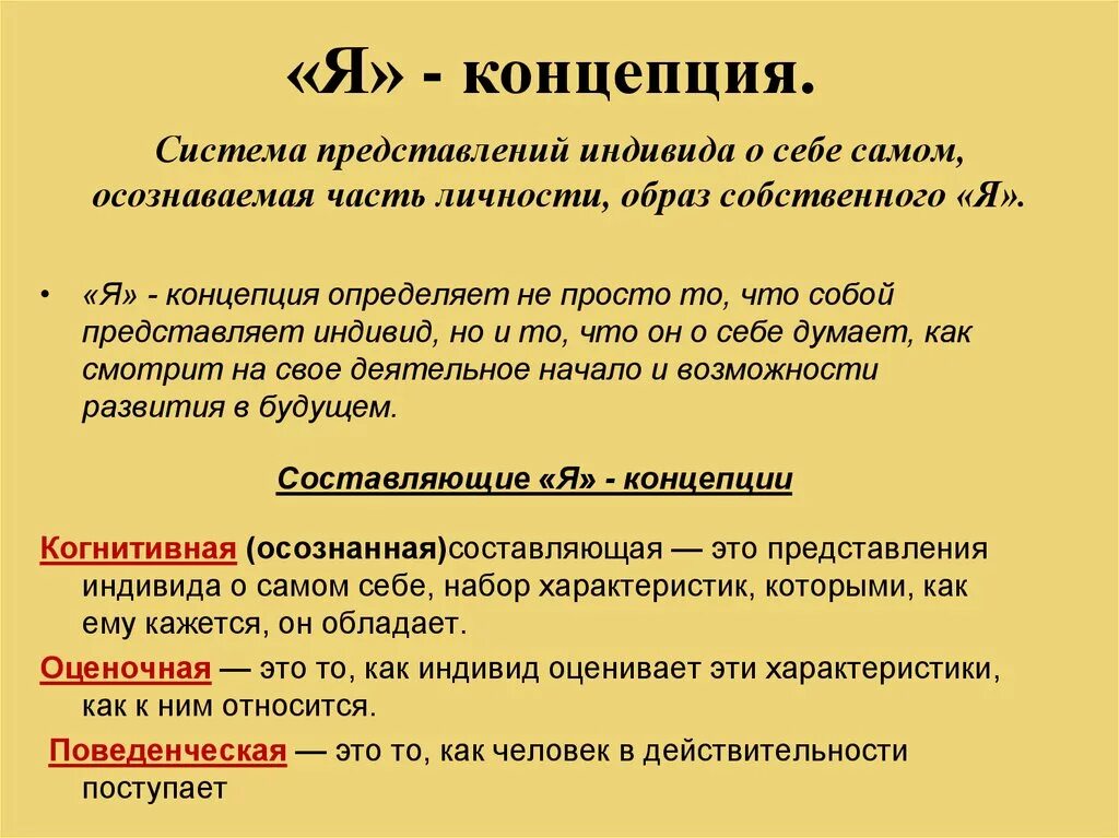 Устойчивая система представлений индивида. Я-концепция личности. Представление личности о себе. Образ я и я-концепция. Я-концепция это в психологии.