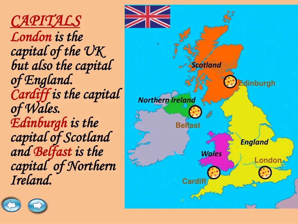 Is located перевод. Столицы uk. Карта great Britain and Northern Ireland. Great Britain столица. Соединенное королевство Великобритании и Северной Ирландии.