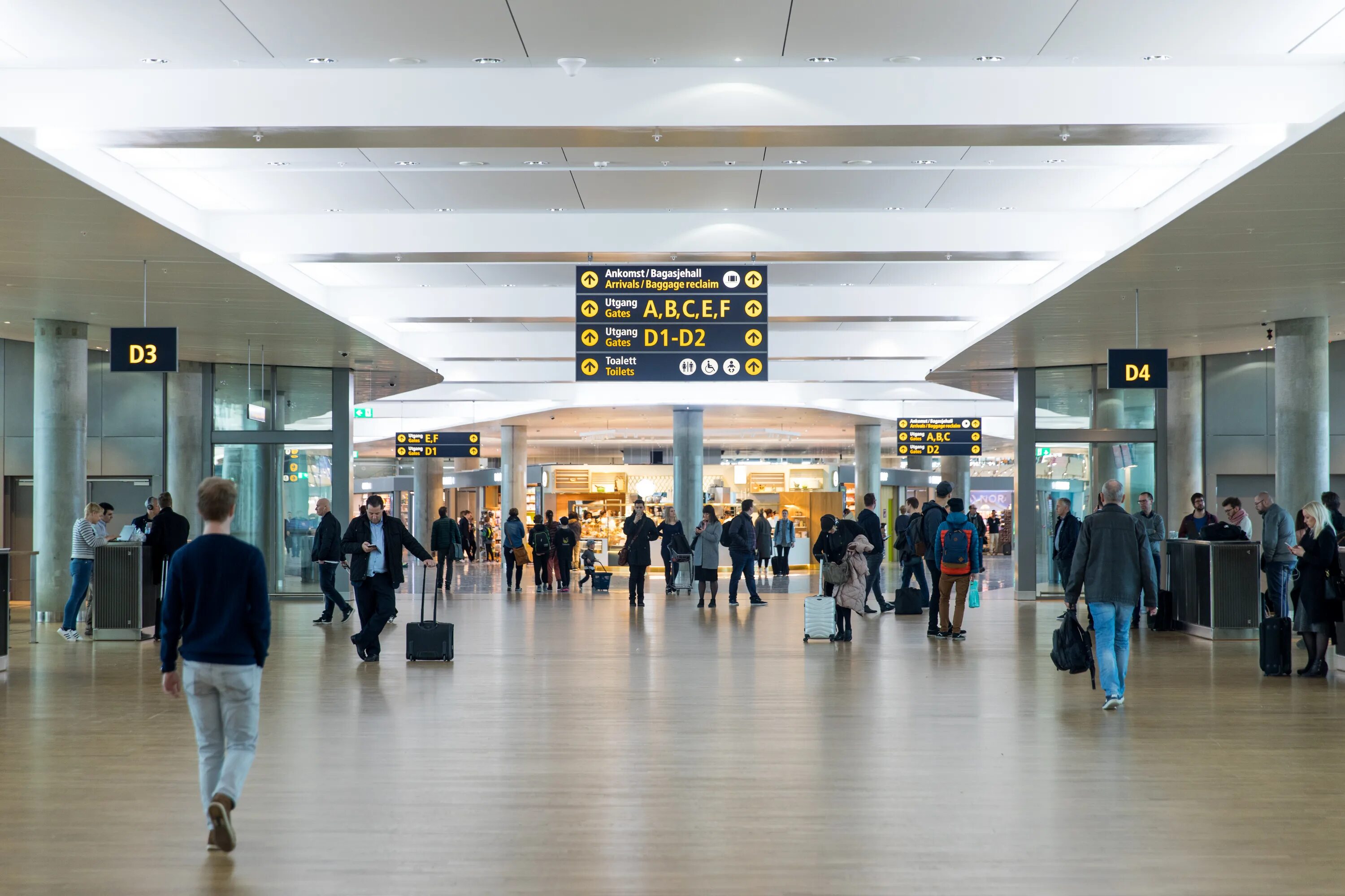 Arrive airport