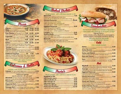 Итальянское меню