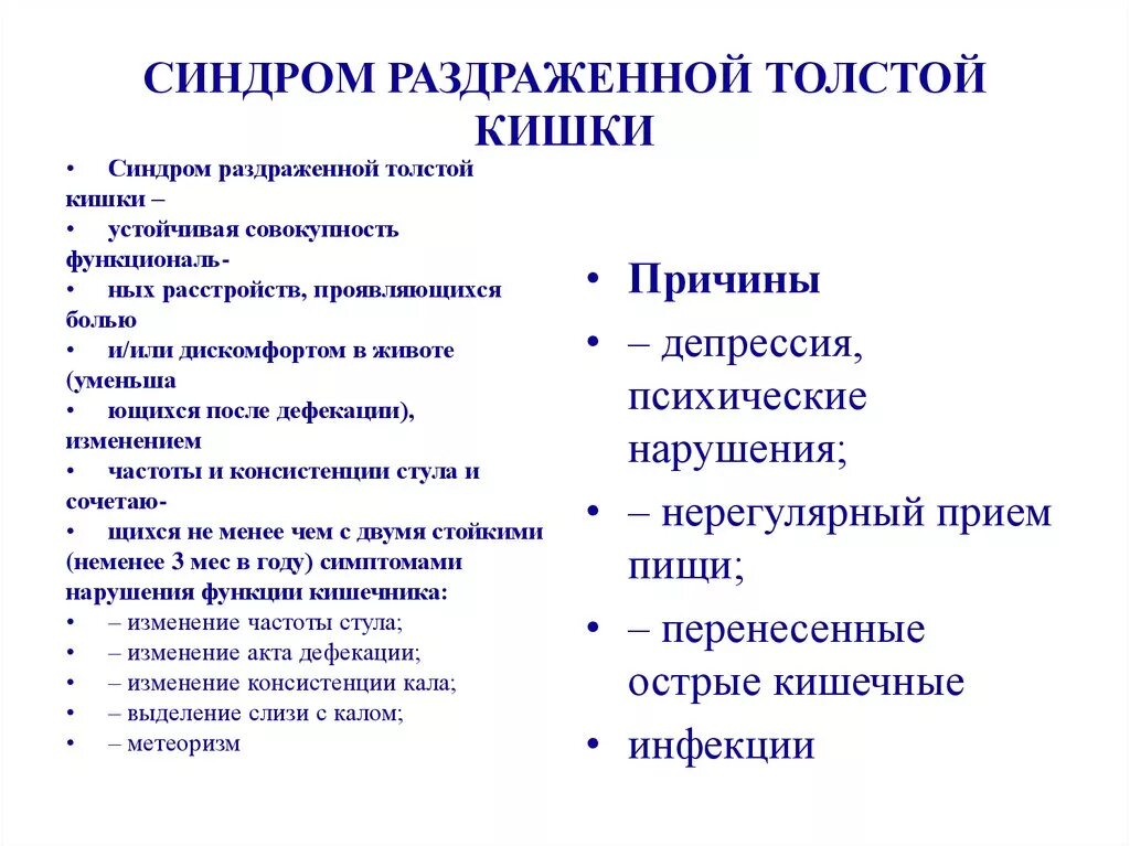 Синдром раздраженного кишечника симптомы у взрослых женщин