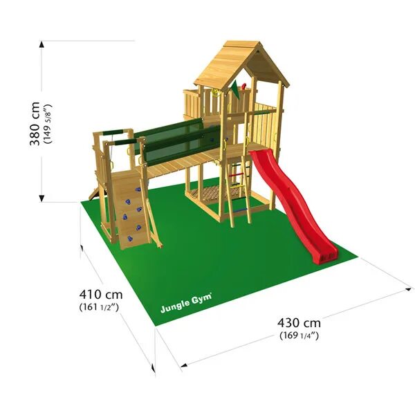 Проект детской площадки из дерева Speeltoestel met schommel, MagicMarket Master XXL Outdoor kids, Backyard playgro