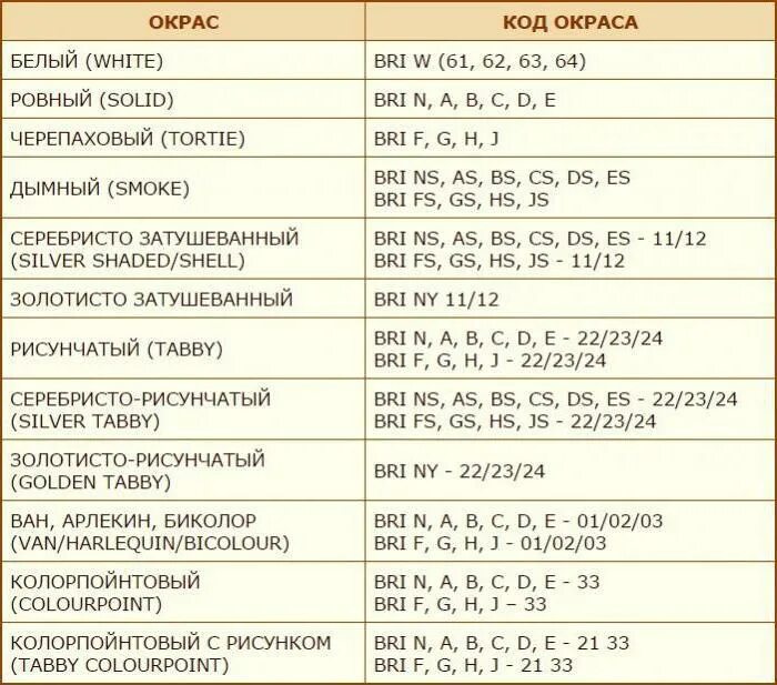 Код окраса. Таблица генетики окрасов шотландских кошек. Таблица окрасов мэйнкунов. Окрасы британских кошек таблица. Коды окрасов кошек.