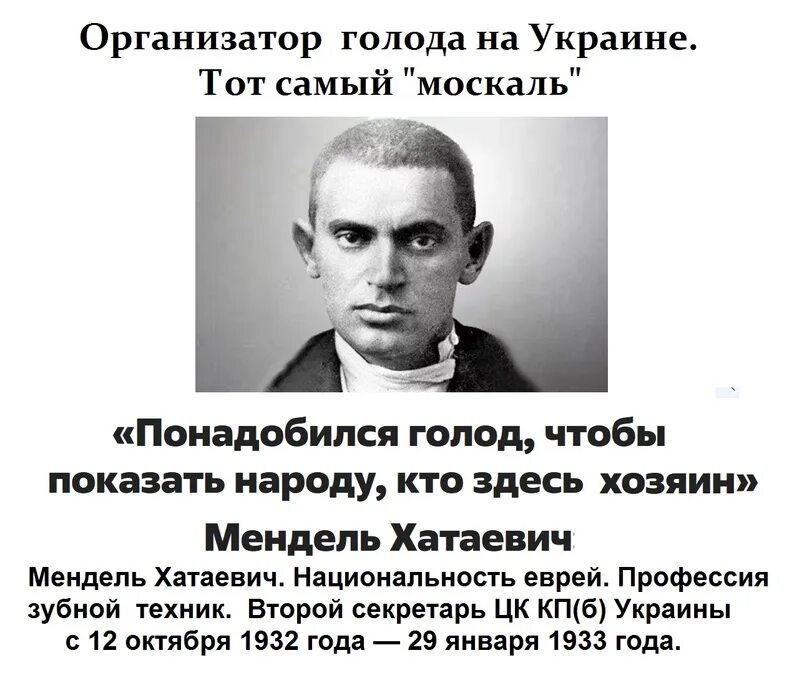 Голод на украине. Голодомор.Мендель Хатаевич. Мендель Маркович Хатаевич.