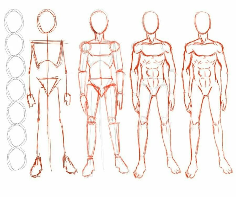 How to draw man