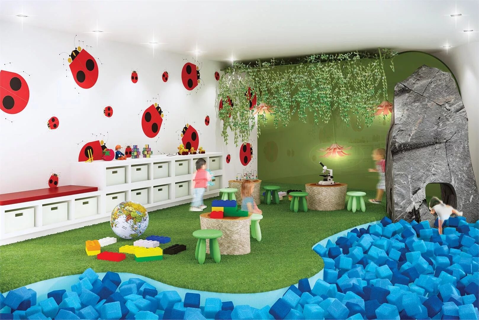 Детские центры. Декор игровой комнаты. Оформить детские игровые. Интерьер игровой комнаты в детском саду. Детская игровая комната в кафе.