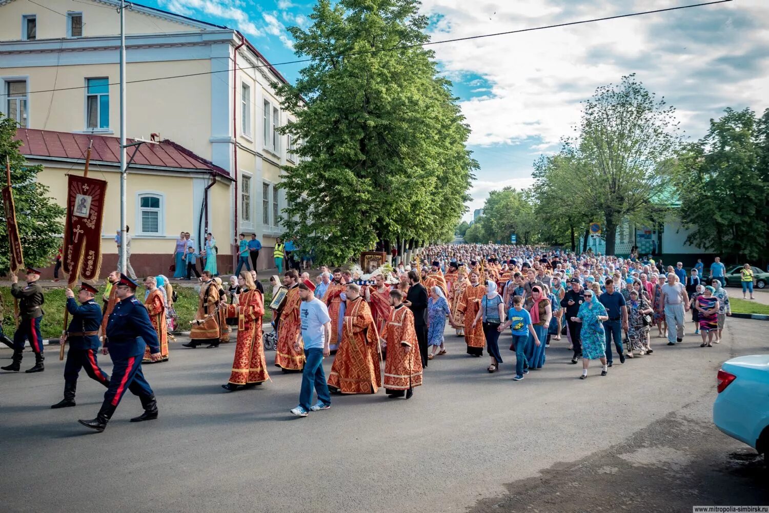 Крестный ход с Жадовской иконой. Крестный ход Ульяновск. Православие Ульяновск.