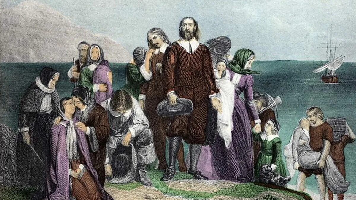 Мэйфлауэр Пуритане. Отцы Пилигримы с Мэйфлауэр. Pilgrims (Пилигримы). 1620 Мэйфлауэр отцы Пилигримы.