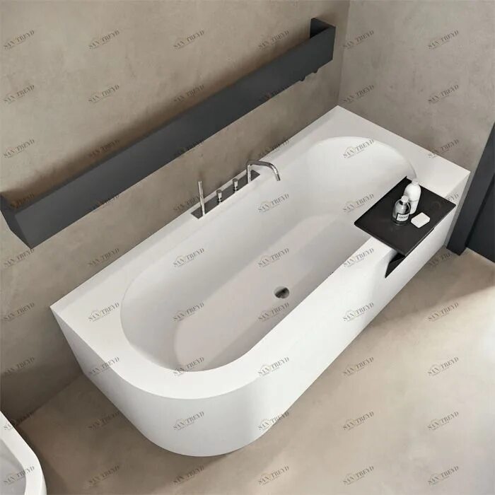 Base ванна. Ванная макро. undermount bathtub.