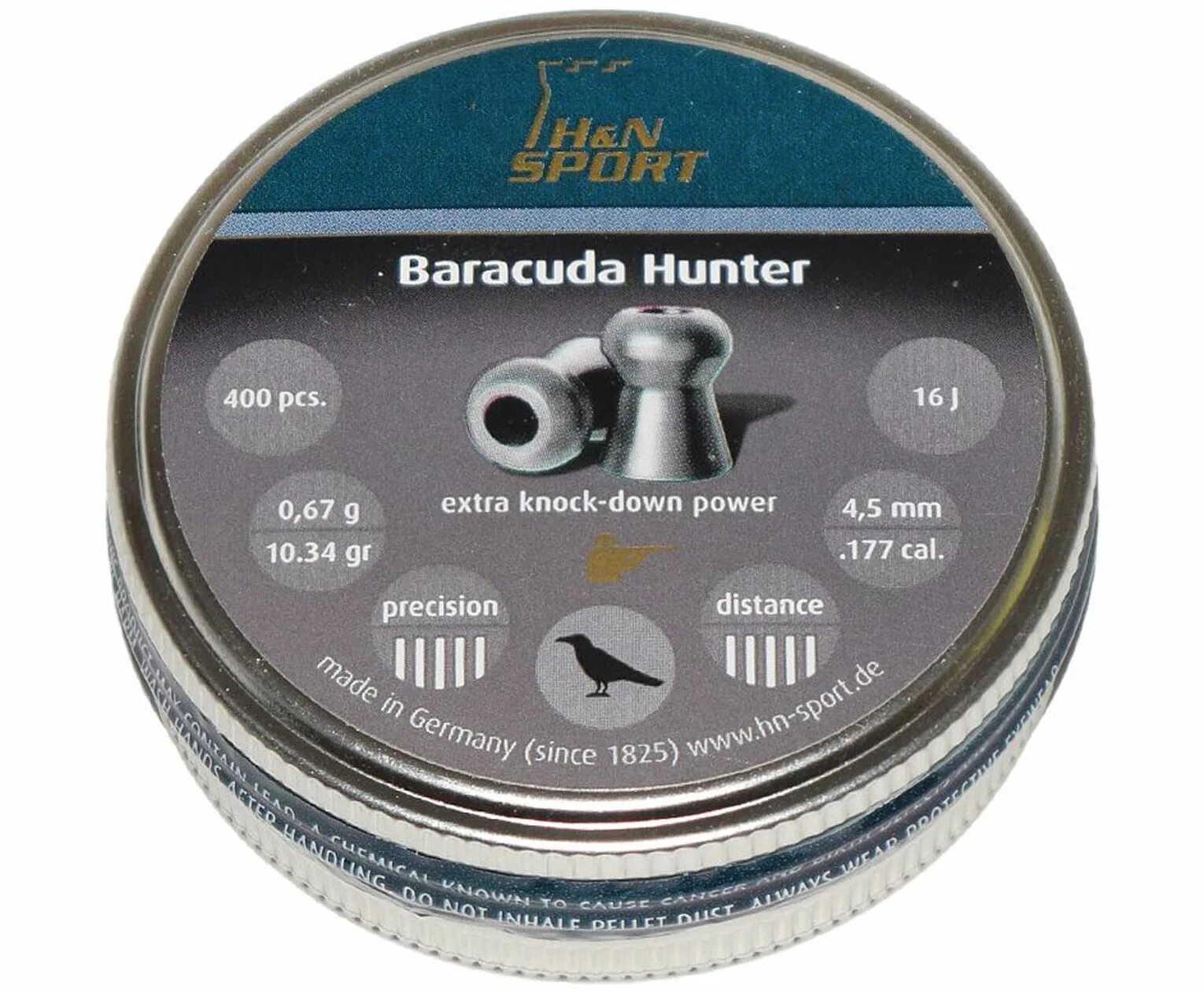 Пули Барракуда Хантер 4.5. Пули для пневматики 4.5 для Барракуда Хантер. Пули для пневматики h&n Baracuda Hunter 4.5 мм (400 шт.) - 0.67 Гр.. Barracuda Hunter 4.5. Хантер 0 хантер
