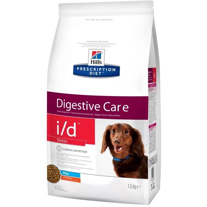 Hill's Prescription Diet для собак. Сухой корм для собак Hill's Prescription Diet Digestive Care i/d stress Mini, курица,1,5кг. Хиллс гастроинтестинал для собак мелких пород. Hill's i/d Digestive Care stress Mini для собак курица 1 кг. Сухой корм hills для мелких пород