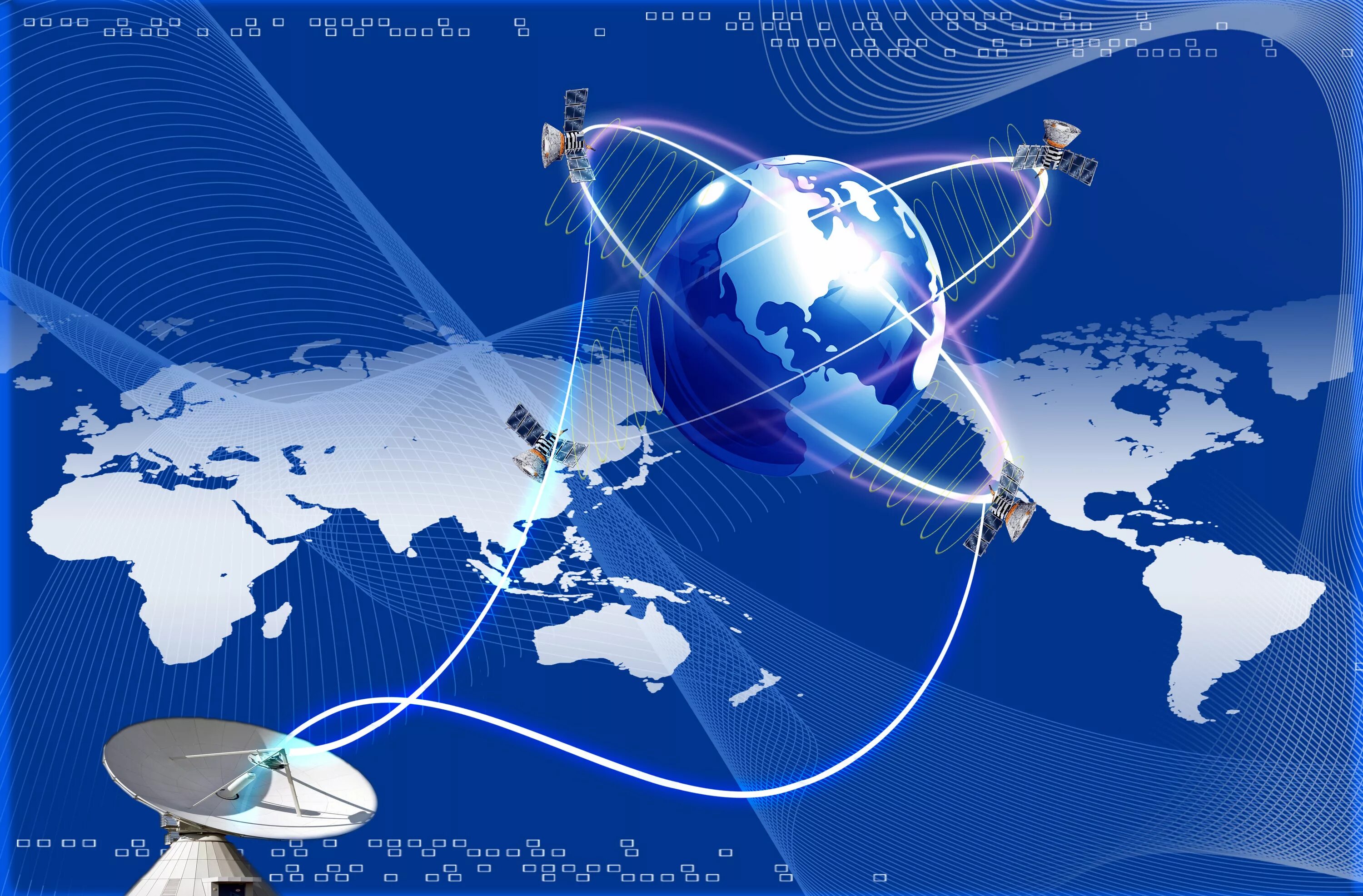 Мировая система связи. Спутниковая связь. Сотовая и спутниковая связь. Сеть спутниковой связи. Космические технологии и телекоммуникации.