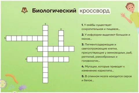 Биологический кроссворд