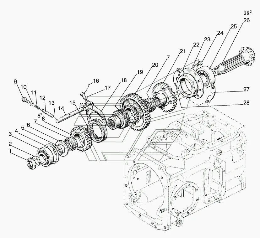 Вал вторичный МТЗ 1221. Схема КПП трактора МТЗ 1221. Вторичный вал КПП МТЗ 1221. Схема коробки передач трактора МТЗ 1221.