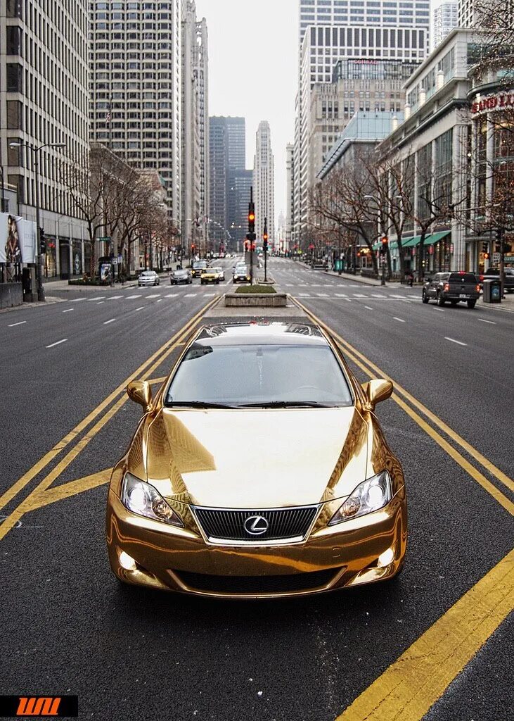 Gold car