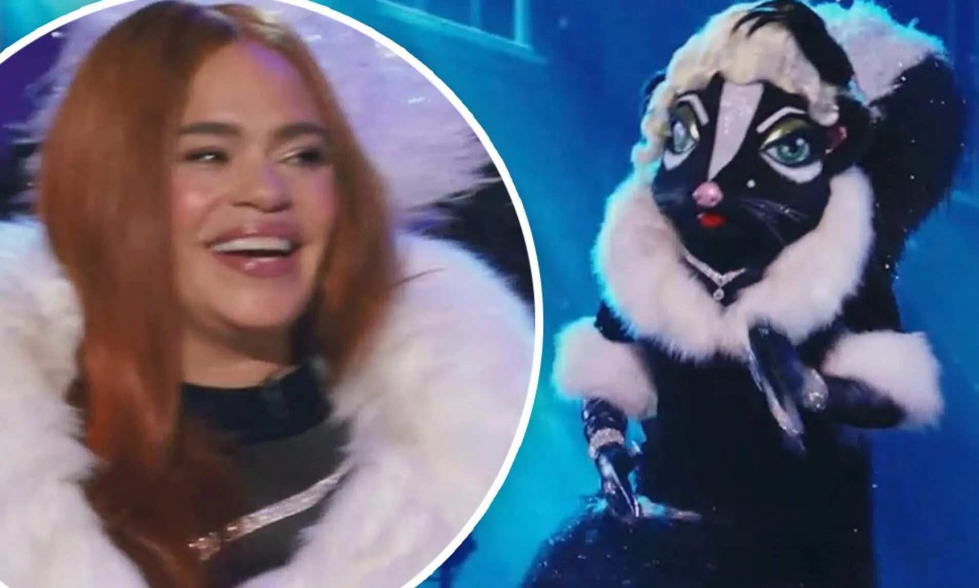 Кто скрывается под маской енота. The masked Singer Skunk. Шоу "the masked Singer" -2020. Шоу маска скунс. Маска скунса шоу маска.