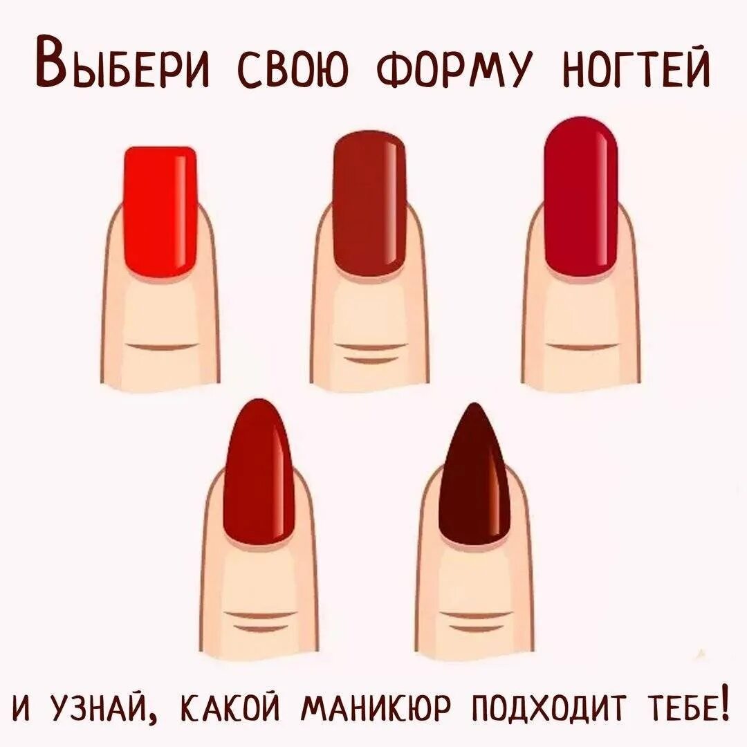 Какую форму для ногтей широкие. Формы ногтей. форма ногтей для маникюра. формы ногтей и название. классическая форма ногтей.