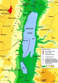 Где находится мертвое озеро на карте