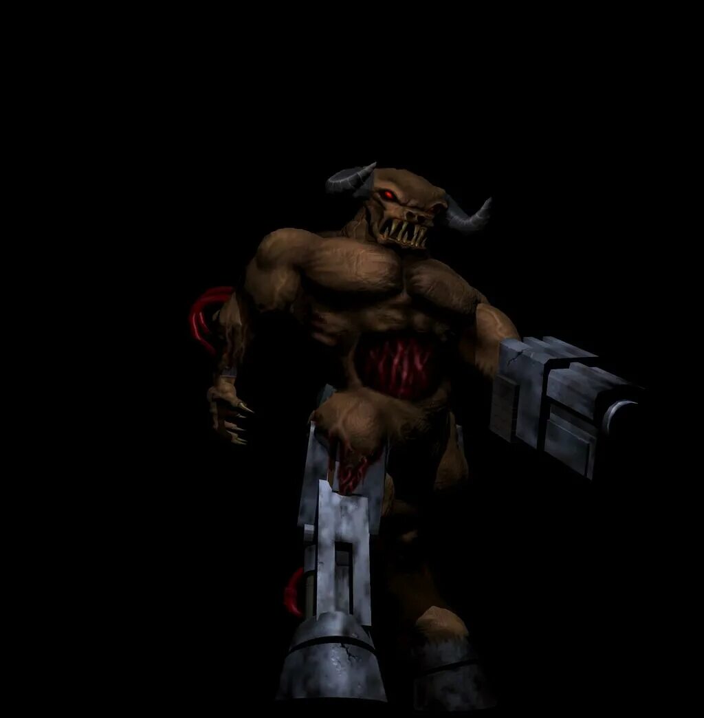 Doom cyberdemon. Doom 2 монстры кибердемон.