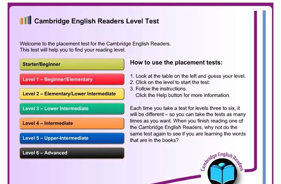 Кембридж Инглиш тест. Cambridge English Readers. Уровень lower Intermediate что это. Cambridge Test Level of English. Reading in levels