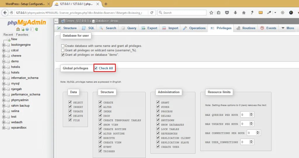 Table privileges. Phpmyadmin темы. privileges phpmyadmin. phpmyadmin demo. phpmyadmin wordpress.