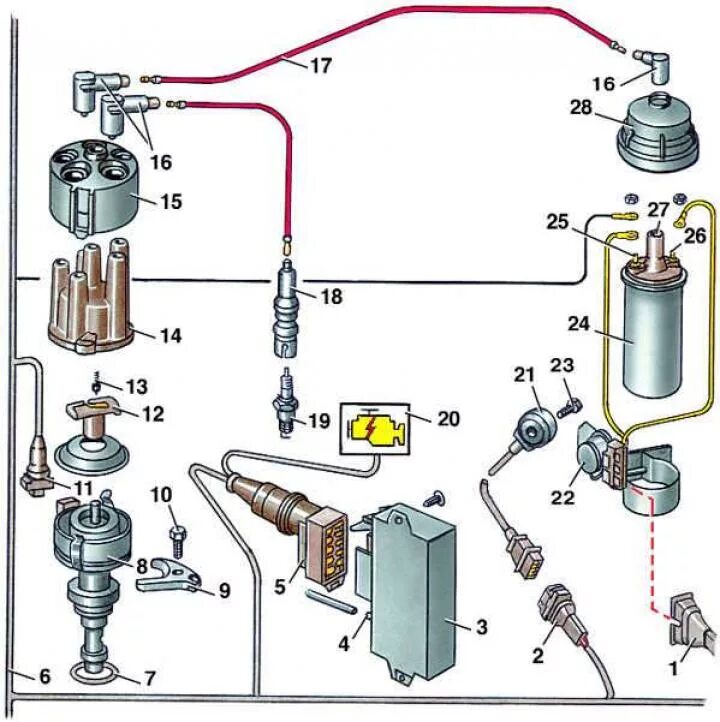 система зажигания ауди 80 б3. схема зажигания ауди. система зажигания ауди 80 б3 1. 8 карбюратор. 95.
