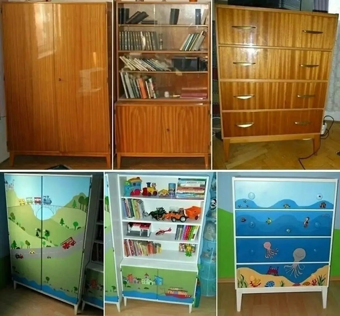 Перекрашиваем полированную мебель