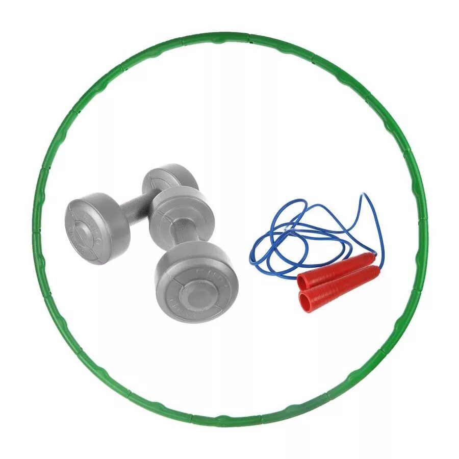 Набор для фитнеса "игра и здоровье". Гантели скакалка. Гантели обруч скакалка. Гантели игрушки скакалка.