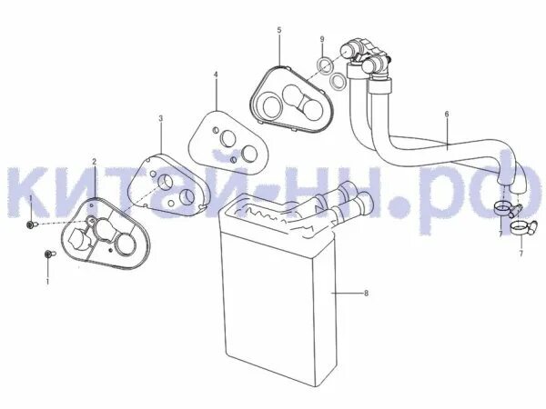 Шланги радиатора отопителя LBA8108600C1 от 807 руб. для Lifan Breez (Вентиляция 