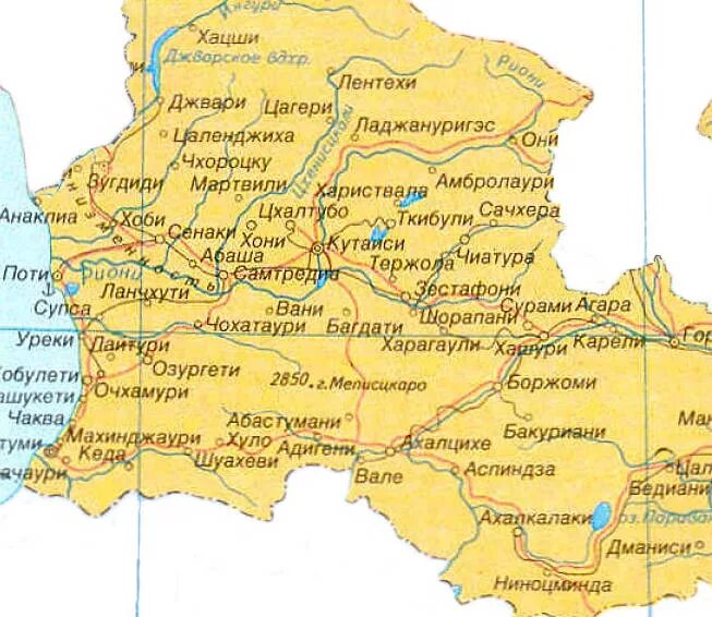 Осетия столица на карте. Карта Грузии и Северной Осетии на русском языке. Северная Осетия и Грузия на карте. Южная Осетия на карте. Административная карта Южной Осетии.