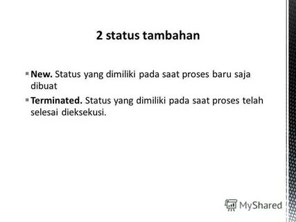 Status terminating