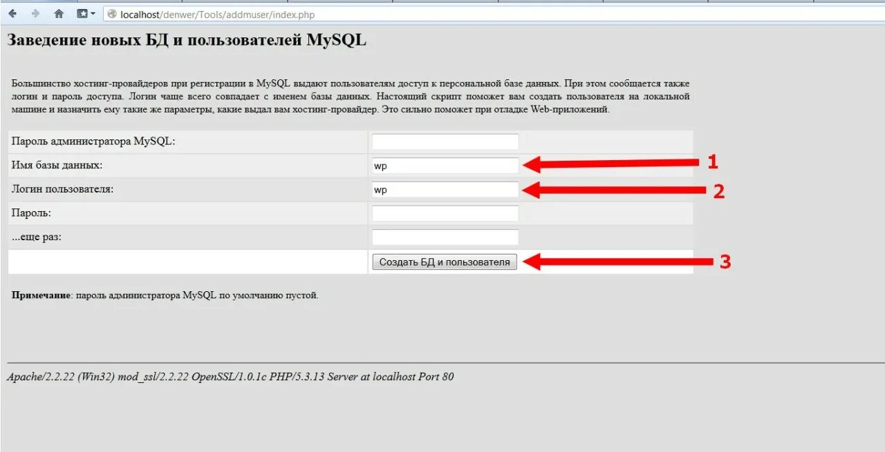 Mysql имя пользователя