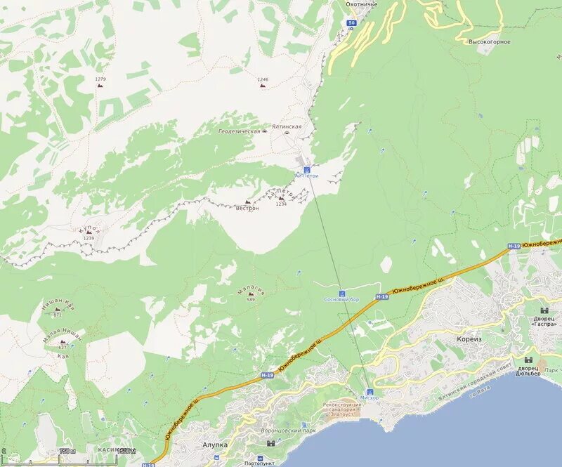Ай петри на карте крыма. Ай петри на карте. гора ай петри на карте. гора ай-петри в крыму на карте.