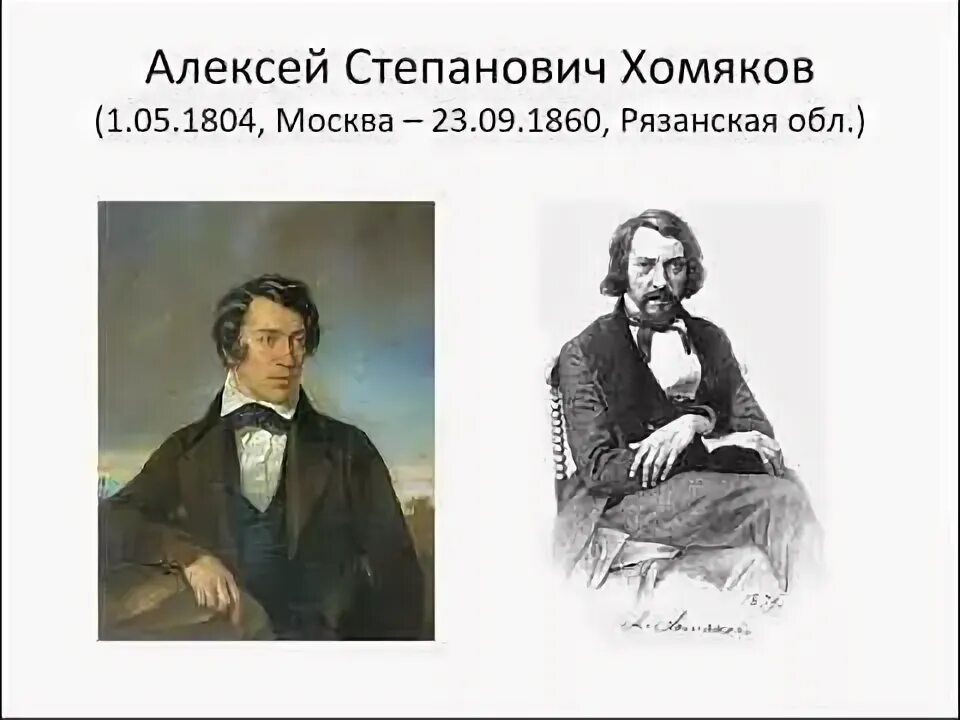 Хомяков ю с. Хомяков философия.